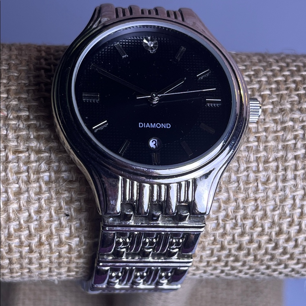 Allude Diamond Silver and Black Watch **READ***